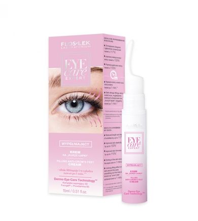 Floslek, Eye Care Expert, krem na kurze łapki, wypełniający zmarszczki, 15 ml