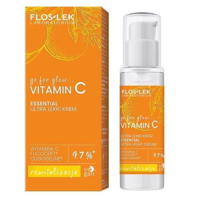 Floslek, Go for glow… Vitamin C Essential, ultra lekki krem na dzień i na noc 30 ml