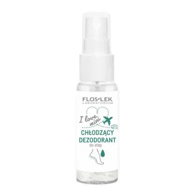 Floslek, I Love Mini, chłodzący dezodorant do stóp, 30 ml