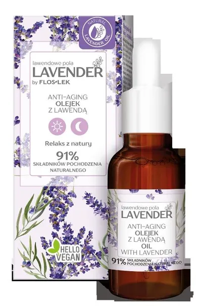 Floslek, Lavender, olejek z lawendą, anti-aging, 30 ml