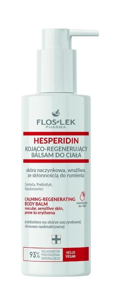 Floslek, Pharma Hesperidin, kojąco-regenerujący balsam do ciała, skóra naczynkowa, wrażliwa ze skłonnością do rumienia, 175 ml
