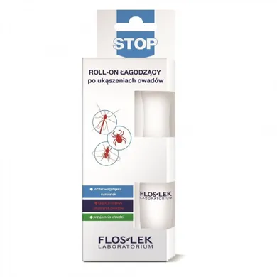 Floslek, Stop Roll-on, łagodzący po ukąszeniach owadów, 15 ml