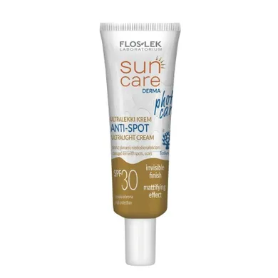 Floslek, Sun Care Derma, ultralekki krem do twarzy, SPF 30, 30 ml