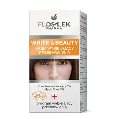 Floslek, White and Beauty, krem wybielający przebarwienia