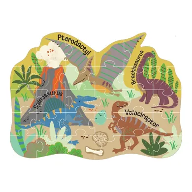 Floss & Rock, Dinozaury, puzzle, 30 elementów