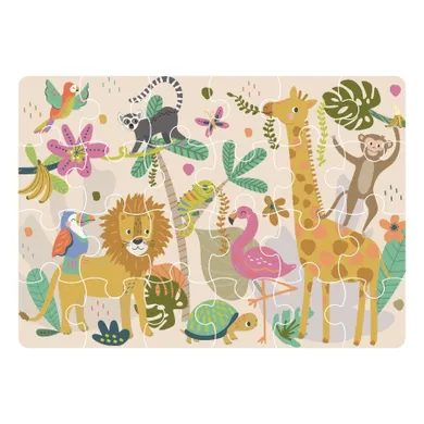 Floss & Rock, Dżungla, mini puzzle, 24 elementy