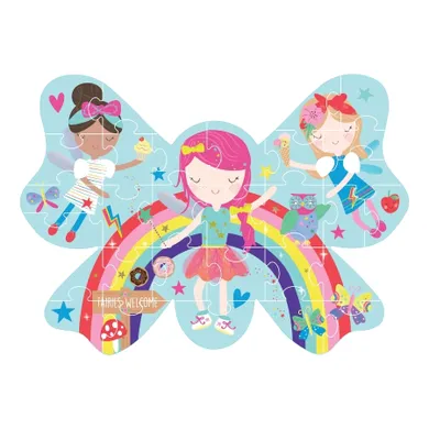 Floss & Rock, Tęczowe Wróżki, puzzle, 30 elementów