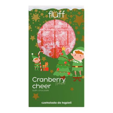 Fluff, Bath Chocolate, czekolada do kąpieli, cranberry cheer, 160g