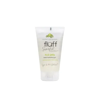 Fluff, H2O Jelly Body Hydrating Gel, detoksykująca woda żelowa, Ogórek i Zielona Herbata, 150 ml