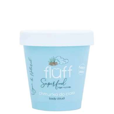 Fluff, Superfood Body Cloud, Smoothing, wygładzająca chmurka do ciała, 150 g