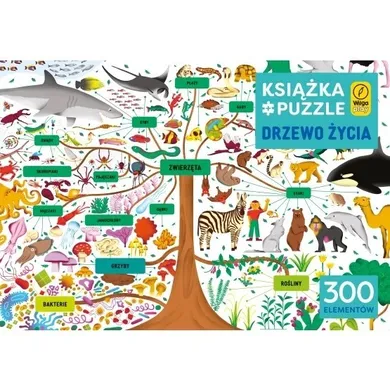 Foksal, drzewo życia, książeczka, puzzle, 300 elementów