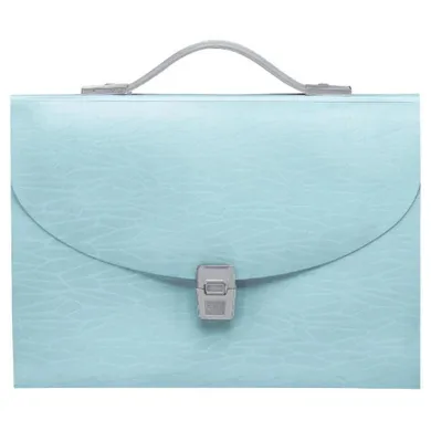 Foldermate, teczka harmonijkowa z uchwytem, pastelowy niebieski