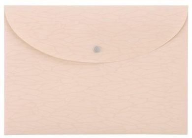 Foldermate, teczka kopertowa A4 na zatrzask, pastelowy różowy, 1 szt.