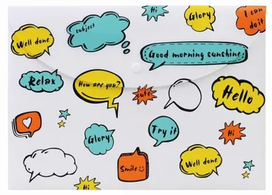 Foldermate, teczka kopertowa, zamykana, A4, biała