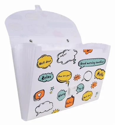 Foldermate, teczka z uchwytem, A4, biała