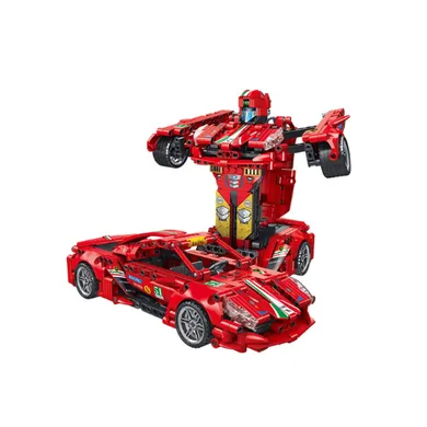 Forange, Engine-Morph, samochód 2w1, klocki konstrukcyjne, 696 elementów