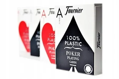 Fournier, Jumbo Poker 100% plastik FOURNIER
