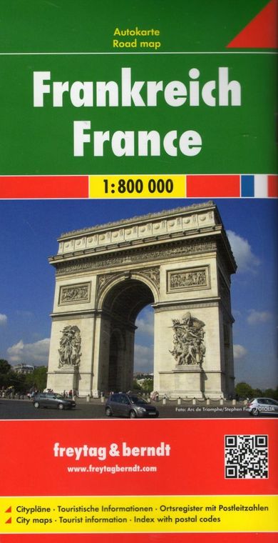 Francja. Mapa. Skala: 1:800 000