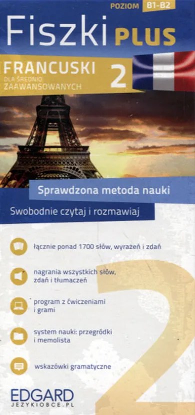 Francuski. Fiszki Plus dla średnio-zaawansowanych 2