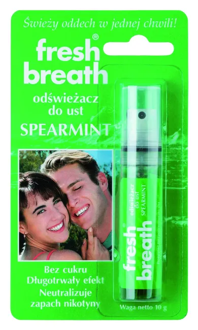 Fresh Breath, Spearmint, odświeżacz do ust