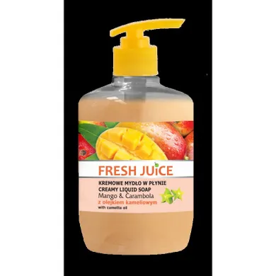 Fresh Juice, kremowe mydło w płynie, mango & carambola z olejkiem kameliowym, 460 ml