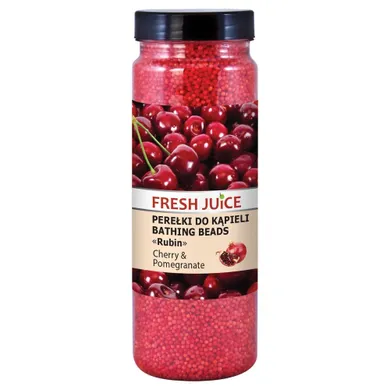 Fresh Juice, perełki do kąpieli, Cherry & Pomegranate, 450 ml