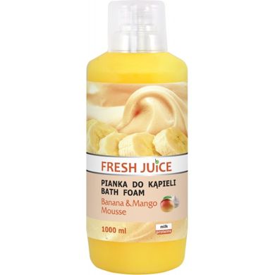Fresh Juice, pianka do kąpieli, Banana & Mango, 1000 ml