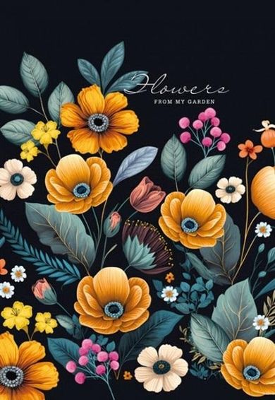 Fresh, notatnik 64 kartki, linia, kwiaty, 1 szt.