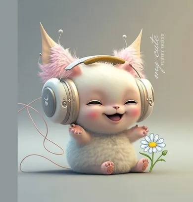 Fresh, notatnik ozdobny, 100-100, 48 kartek, gładki, słuchawki, 1 szt.