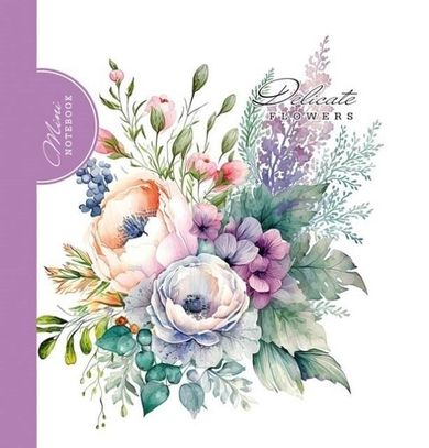 Fresh, notatnik ozdobny, 100-100, 48 kartek, kratka, bukiet fiolet, 1 szt.