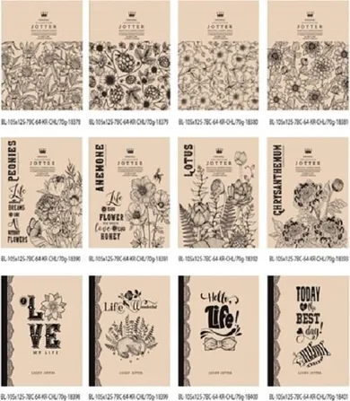 Fresh, notatnik ozdobny 105-125/64K gładki, 1 szt.