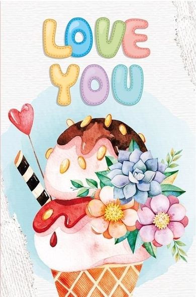 Fresh, notatnik ozdobny, 105-165, 64 kartki, kratka, Lody, 1 szt.