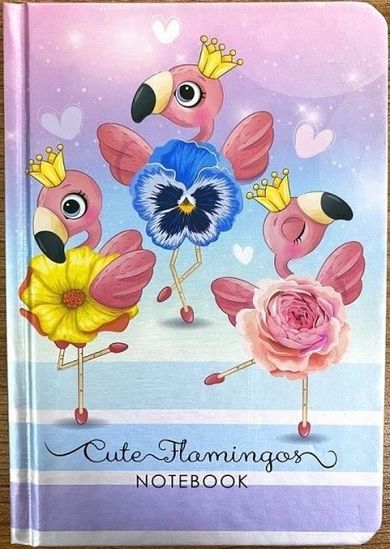 Fresh, notatnik ozdobny, 115-150, 64 kartek, gładki, flamingi, 1 szt.