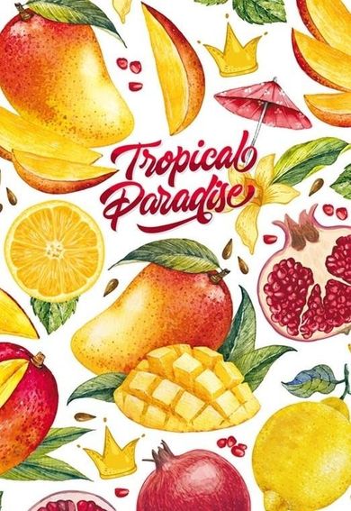 Fresh, notatnik ozdobny, 128-165, 64 kartki, linia, Owoce egzotyka, 1 szt.