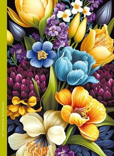 Fresh, notatnik ozdobny, 143-200, 48 kartek, kratka, flora, 1 szt.