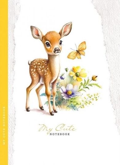 Fresh, notatnik ozdobny, 143-200, 48 kartek, kratka, sarna żółta, 1 szt.