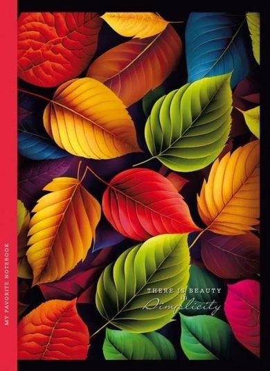 Fresh, notatnik ozdobny, 143-200, 64 kartek, kratka, liście, 1 szt.