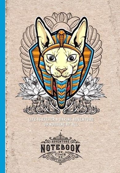 Fresh, notatnik ozdobny, 143-210, 64 kartki, kratka, Kot Faraon, 1 szt.