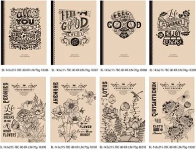 Fresh, notatnik ozdobny 143-215/80K, linia, 1 szt.