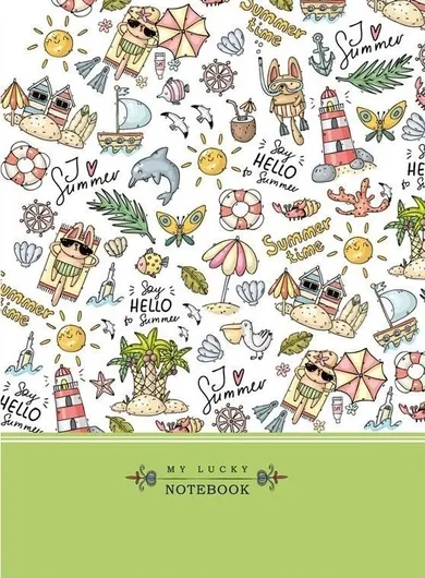 Fresh, notatnik ozdobny, 145-197, 64 kartki, kratka, Plaża, 1 szt.