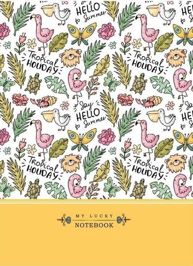 Fresh, notatnik ozdobny, 145-197, 64 kartki, kratka, Tropiki, 1 szt.