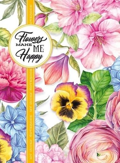 Fresh, notatnik ozdobny, 165-238, 80 kartek, kratka, Bratki, 1 szt.