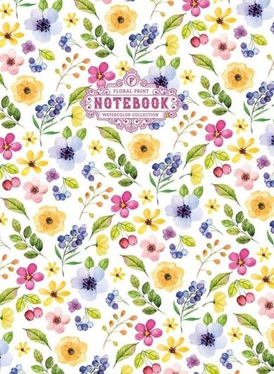 Fresh, notatnik ozdobny, 64 kartki, kratka, Kwiaty, róż, 1 szt.