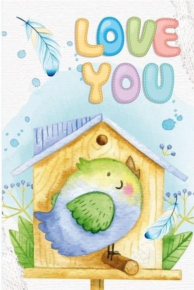 Fresh, notatnik ozdobny, 64 kartki, kratka, Ptaszek, 1 szt.