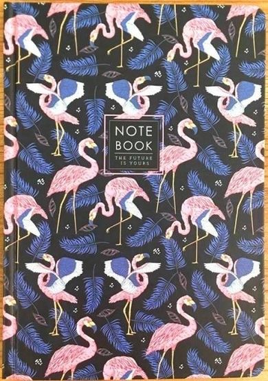 Fresh, notatnik ozdobny A5, 64 kartek, kratka, flamingi, 1 szt.