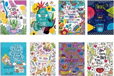 Fresh, notatnik ozdobny A5, kratka/linia/gładki, 1 szt.