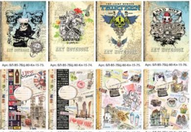 Fresh, notatnik ozdobny, B5, 80 kartek, kratka, 1 szt.