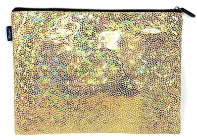 Fresh, saszetka na zamek, złota, holograficzna