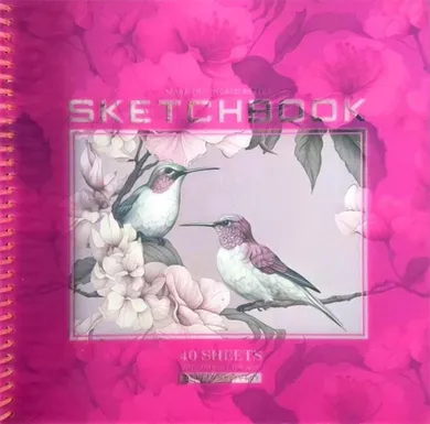 Fresh, szkicownik, 200-200 mm, 40 kartek, gładki, Ptaszki, 1 szt.