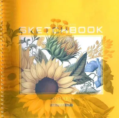 Fresh, szkicownik, 200-200 mm, 40 kartek, gładki, Słoneczniki, 1 szt.